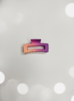 Matte Dual Colour Rectangle Hair Clip for Women – Stylish Minimal Everyday Accessory - Image 2