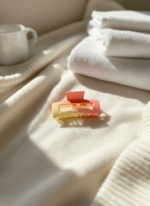 Matte Dual Colour Rectangle Hair Clip for Women – Stylish Minimal Everyday Accessory - Image 4