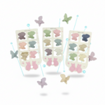 Butterfly Hair Clip Set – Pastel Mini Claw Clips (Multi-Color Pack)