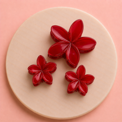 Floral Trio Claw Clip Combo Set