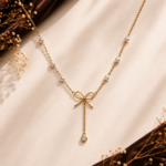 Aurelle Pearl Bow Anti Tarnish Chain