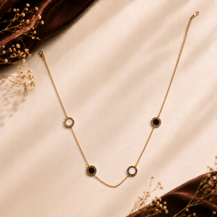 Trinity Roman Reversible Necklace – 3-in-1 Black & Pearl Edition